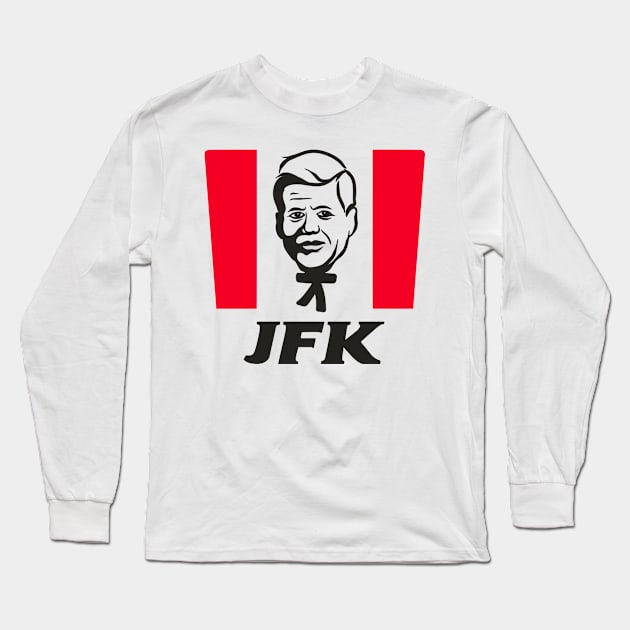 JFK as KFC Long Sleeve T-Shirt by Brainfrz